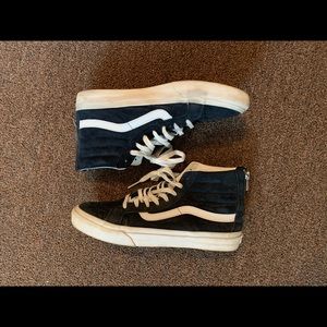 High top vans!! Navy blue